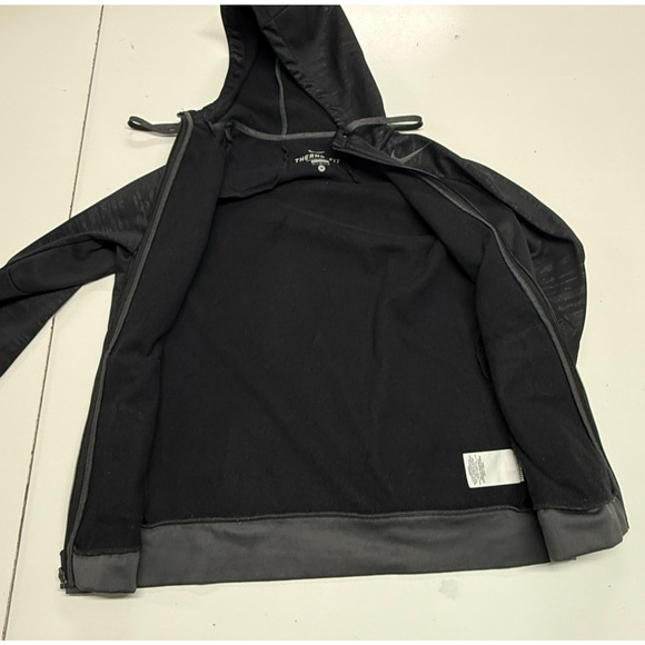 Nike Jacket Womens Medium Black Therma Fit Full Zip Hooded Drawstring Outdoors - Picture 8 of 12